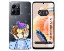 Funda Silicona Transparente compatible con Xiaomi Redmi Note 12 4G diseño Cabra Dibujos