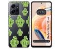 Funda Silicona Transparente compatible con Xiaomi Redmi Note 12 4G diseño Cactus Dibujos