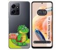 Funda Silicona Transparente compatible con Xiaomi Redmi Note 12 4G diseño Coco Dibujos