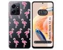 Funda Silicona Transparente compatible con Xiaomi Redmi Note 12 4G diseño Flamenco Dibujos