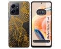 Funda Silicona Transparente compatible con Xiaomi Redmi Note 12 4G diseño Hojas Dibujos