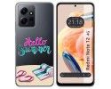 Funda Silicona Transparente compatible con Xiaomi Redmi Note 12 4G diseño Summer Dibujos