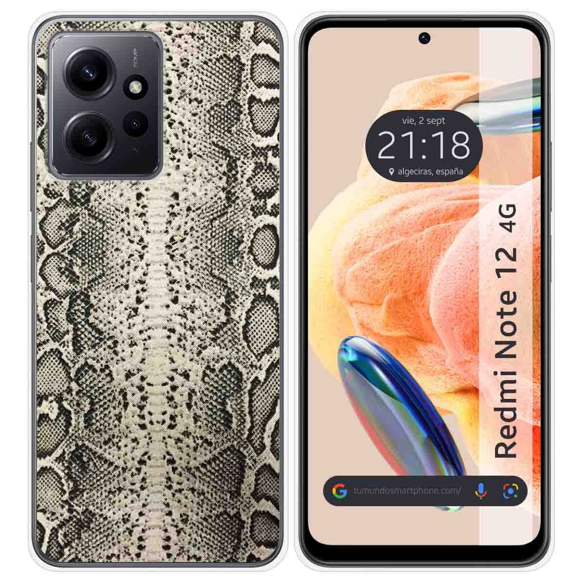 Funda Silicona compatible con Xiaomi Redmi Note 12 4G diseño Animal 01 Dibujos