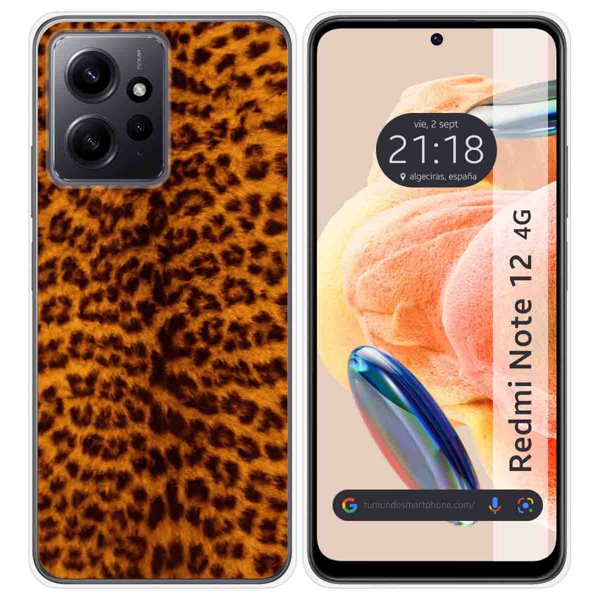 Funda Silicona compatible con Xiaomi Redmi Note 12 4G diseño Animal 03 Dibujos
