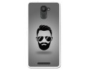 Funda Gel Tpu para Bq Aquaris U Plus Diseño Barba Dibujos