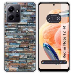 Funda Silicona compatible con Xiaomi Redmi Note 12 4G diseño Ladrillo 05 Dibujos