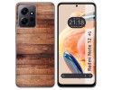 Funda Silicona compatible con Xiaomi Redmi Note 12 4G diseño Madera 02 Dibujos