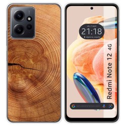 Funda Silicona compatible con Xiaomi Redmi Note 12 4G diseño Madera 04 Dibujos