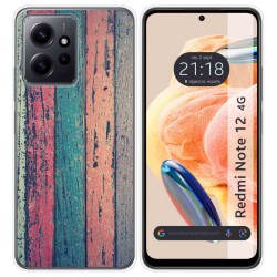 Funda Silicona compatible con Xiaomi Redmi Note 12 4G diseño Madera 10 Dibujos