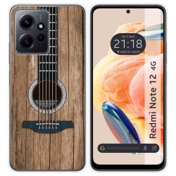 Funda Silicona compatible con Xiaomi Redmi Note 12 4G diseño Madera 11 Dibujos