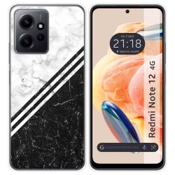 Funda Silicona compatible con Xiaomi Redmi Note 12 4G diseño Mármol 01 Dibujos