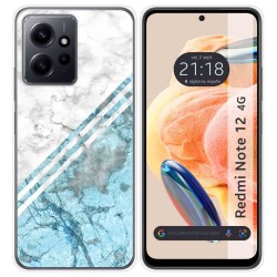 Funda Silicona compatible con Xiaomi Redmi Note 12 4G diseño Mármol 02 Dibujos
