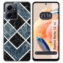 Funda Silicona compatible con Xiaomi Redmi Note 12 4G diseño Mármol 06 Dibujos