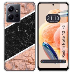 Funda Silicona compatible con Xiaomi Redmi Note 12 4G diseño Mármol 07 Dibujos