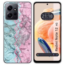 Funda Silicona compatible con Xiaomi Redmi Note 12 4G diseño Mármol 08 Dibujos