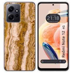 Funda Silicona compatible con Xiaomi Redmi Note 12 4G diseño Mármol 10 Dibujos