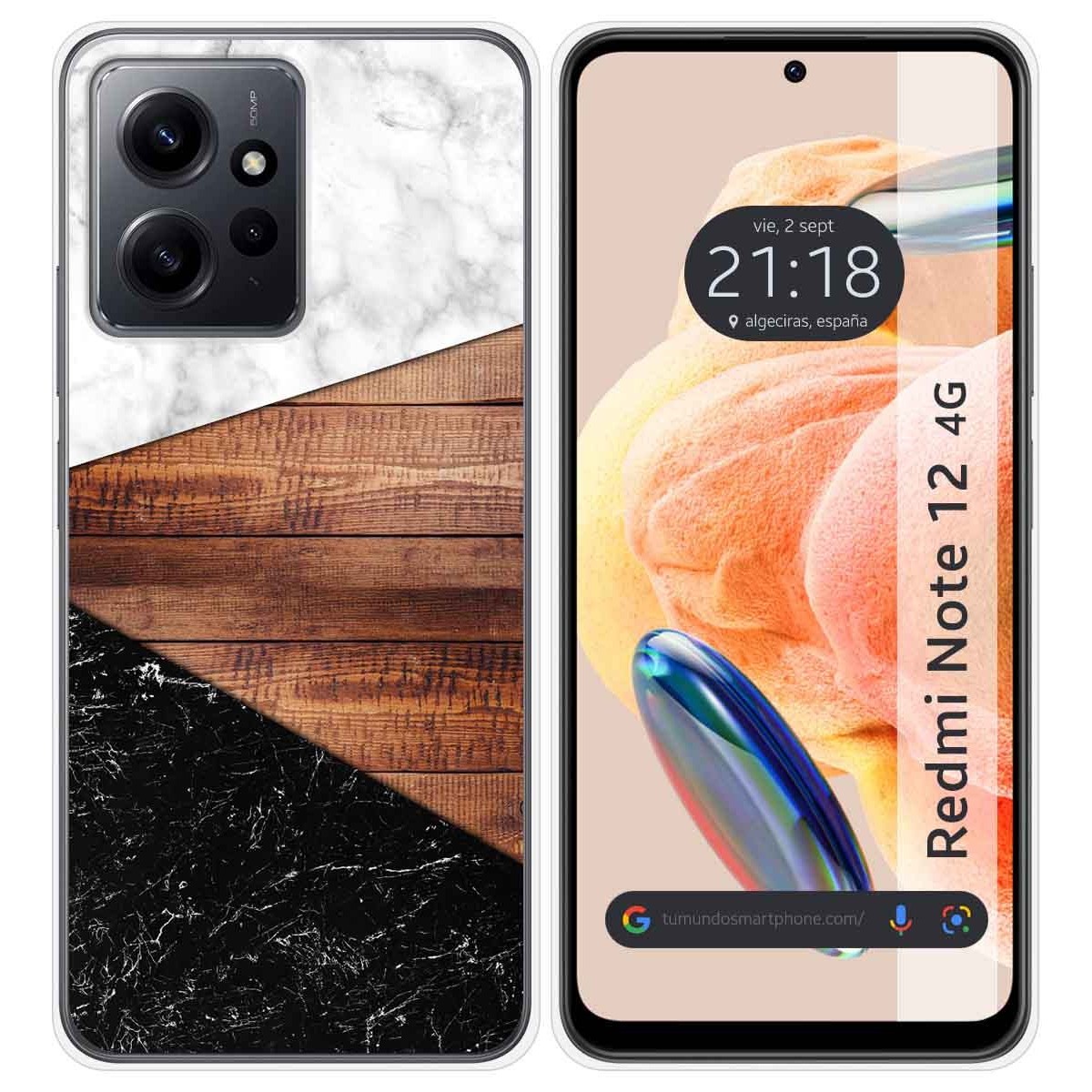 Funda Silicona compatible con Xiaomi Redmi Note 12 4G diseño Mármol 11 Dibujos
