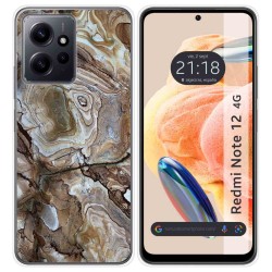 Funda Silicona compatible con Xiaomi Redmi Note 12 4G diseño Mármol 14 Dibujos
