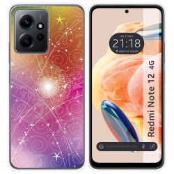 Funda Silicona compatible con Xiaomi Redmi Note 12 4G diseño Abstracto Dibujos