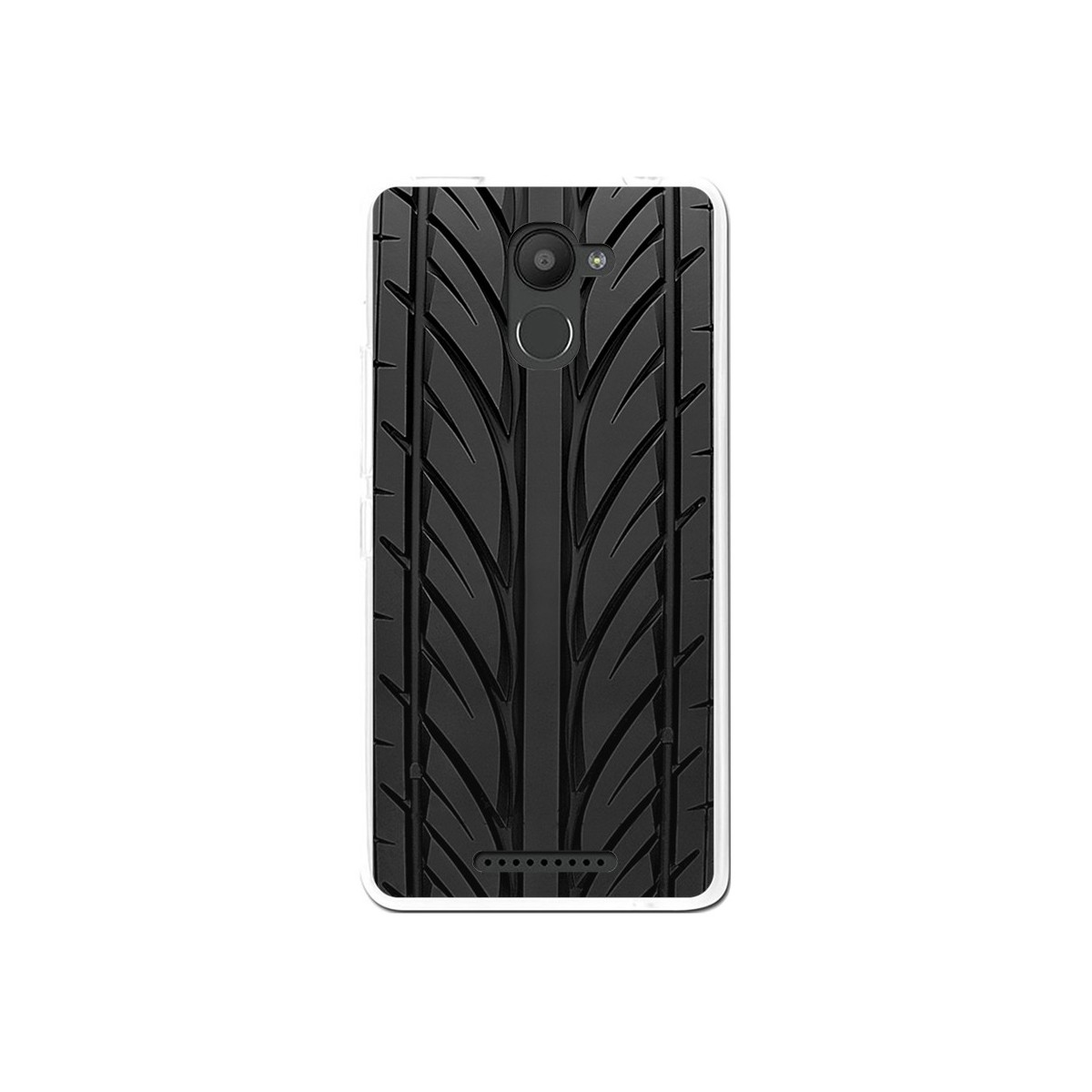 Funda Gel Tpu para Bq Aquaris U Plus Diseño Neumatico Dibujos