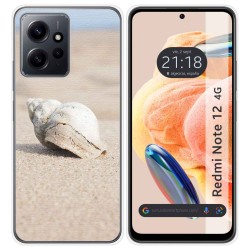Funda Silicona compatible con Xiaomi Redmi Note 12 4G diseño Concha Dibujos