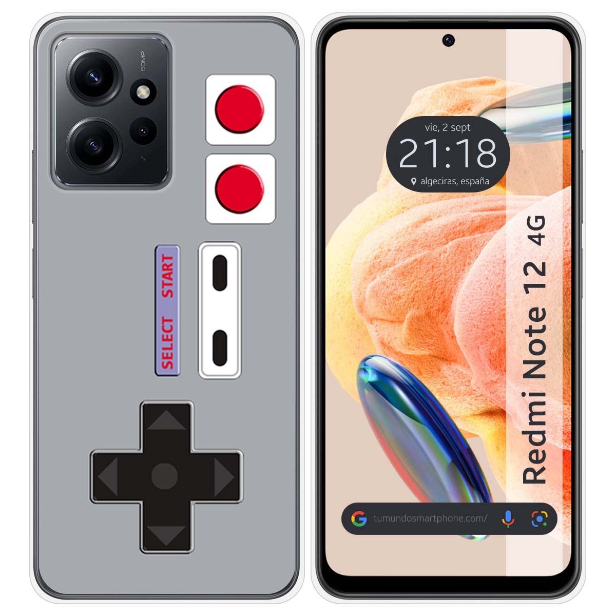Funda Silicona compatible con Xiaomi Redmi Note 12 4G diseño Consola Dibujos