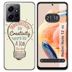 Funda Silicona compatible con Xiaomi Redmi Note 12 4G diseño Creativity Dibujos