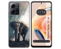 Funda Silicona compatible con Xiaomi Redmi Note 12 4G diseño Elefante Dibujos
