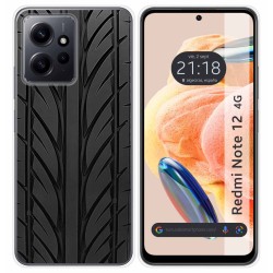Funda Silicona compatible con Xiaomi Redmi Note 12 4G diseño Neumatico Dibujos