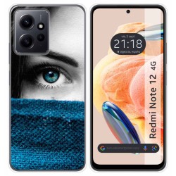 Funda Silicona compatible con Xiaomi Redmi Note 12 4G diseño Ojo Dibujos