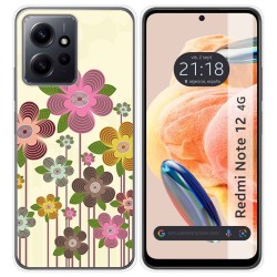 Funda Silicona compatible con Xiaomi Redmi Note 12 4G diseño Primavera En Flor Dibujos