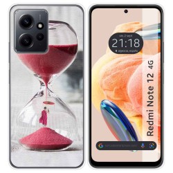 Funda Silicona compatible con Xiaomi Redmi Note 12 4G diseño Reloj Dibujos
