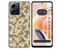 Funda Silicona compatible con Xiaomi Redmi Note 12 4G diseño Sand Camuflaje Dibujos