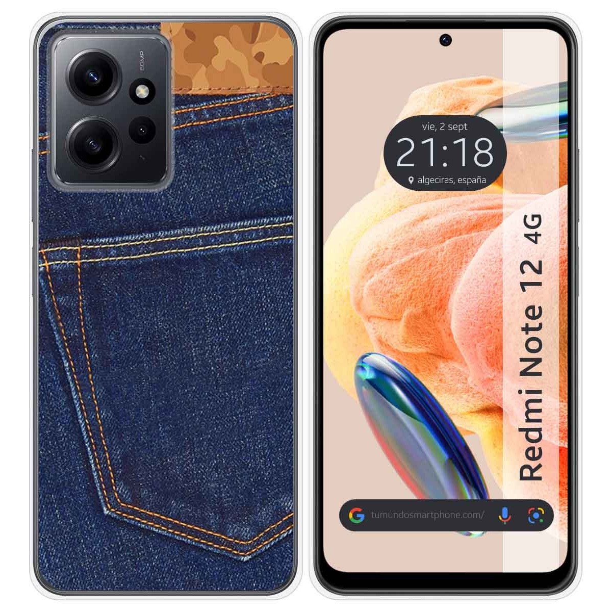 Funda Silicona compatible con Xiaomi Redmi Note 12 4G diseño Vaquero Dibujos