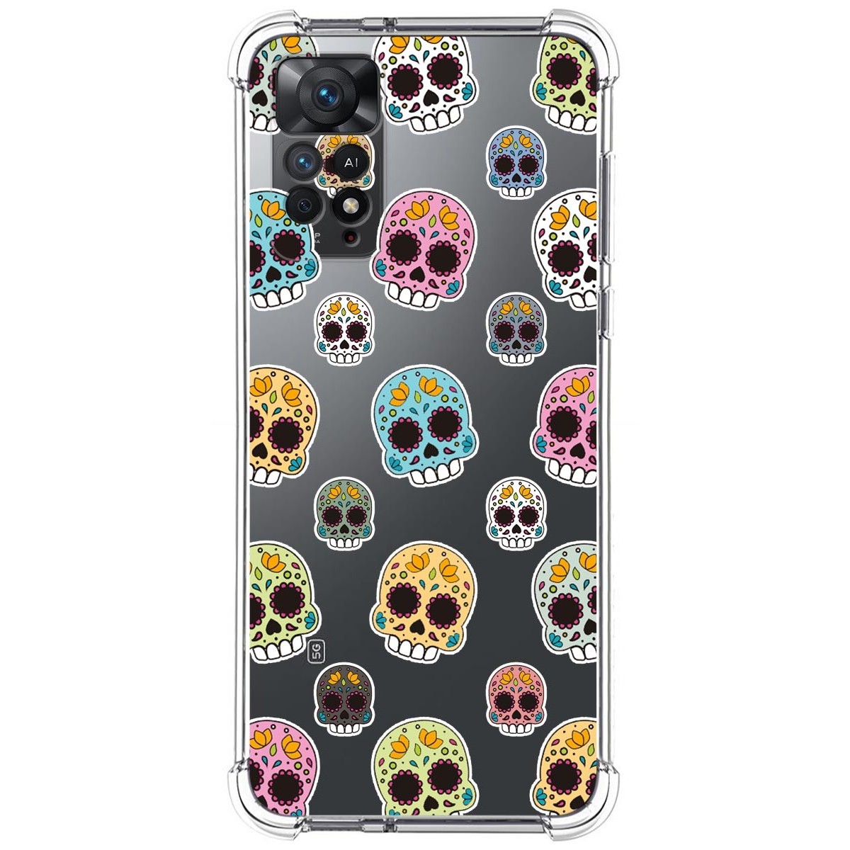 Funda Silicona Antigolpes compatible con Xiaomi Redmi Note 12 Pro 4G diseño Catrina Dibujos
