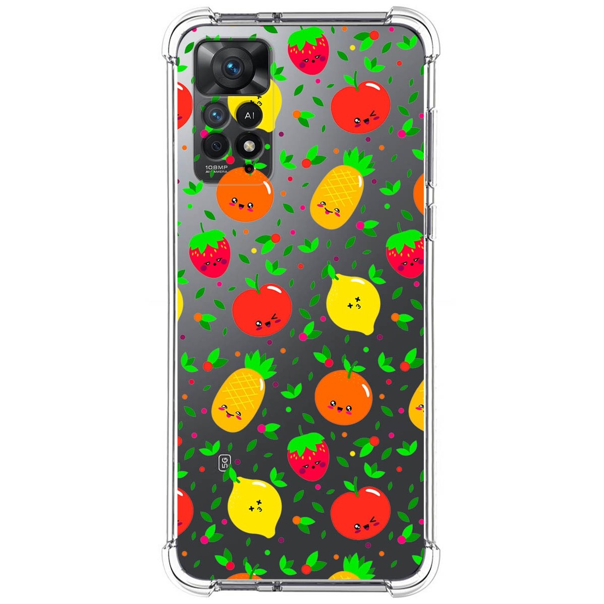 Funda Silicona Antigolpes compatible con Xiaomi Redmi Note 12 Pro 4G diseño Frutas 01 Dibujos