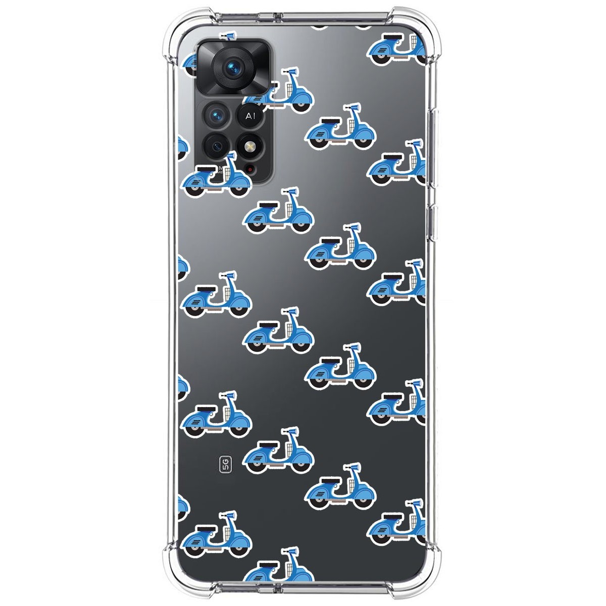 Funda Silicona Antigolpes compatible con Xiaomi Redmi Note 12 Pro 4G diseño Scooter Dibujos