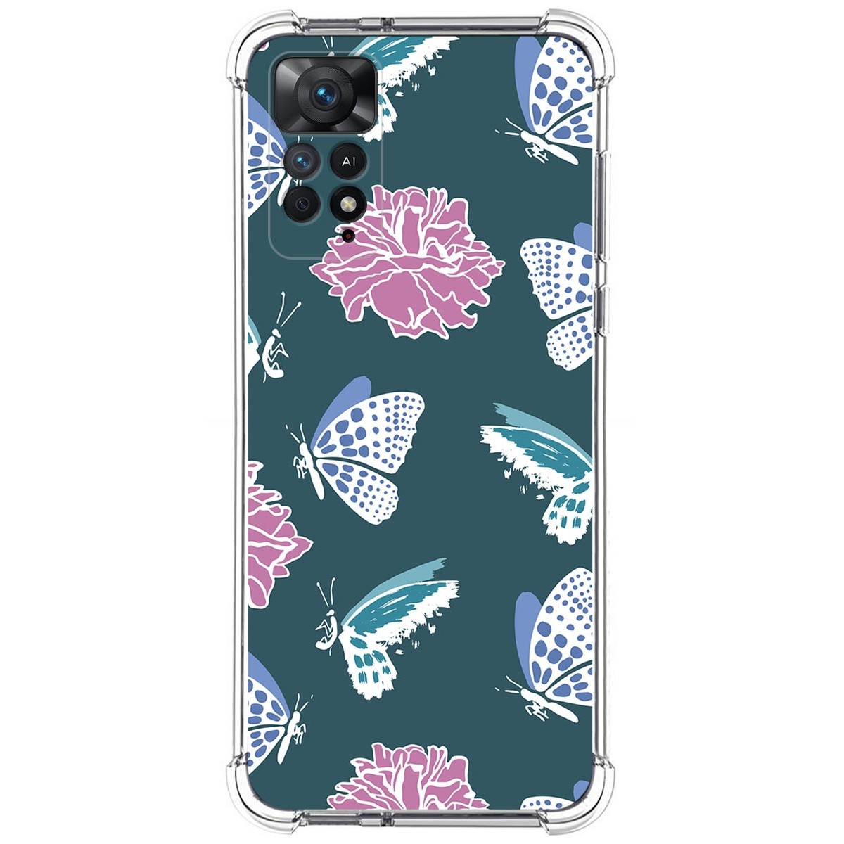 Funda Silicona Antigolpes compatible con Xiaomi Redmi Note 12 Pro 4G diseño Flores 10 Dibujos
