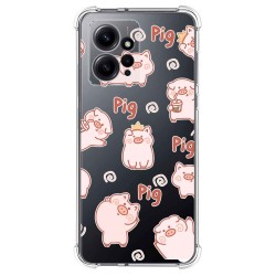Funda Silicona Antigolpes compatible con Xiaomi Redmi Note 12 4G diseño Cerdos Dibujos
