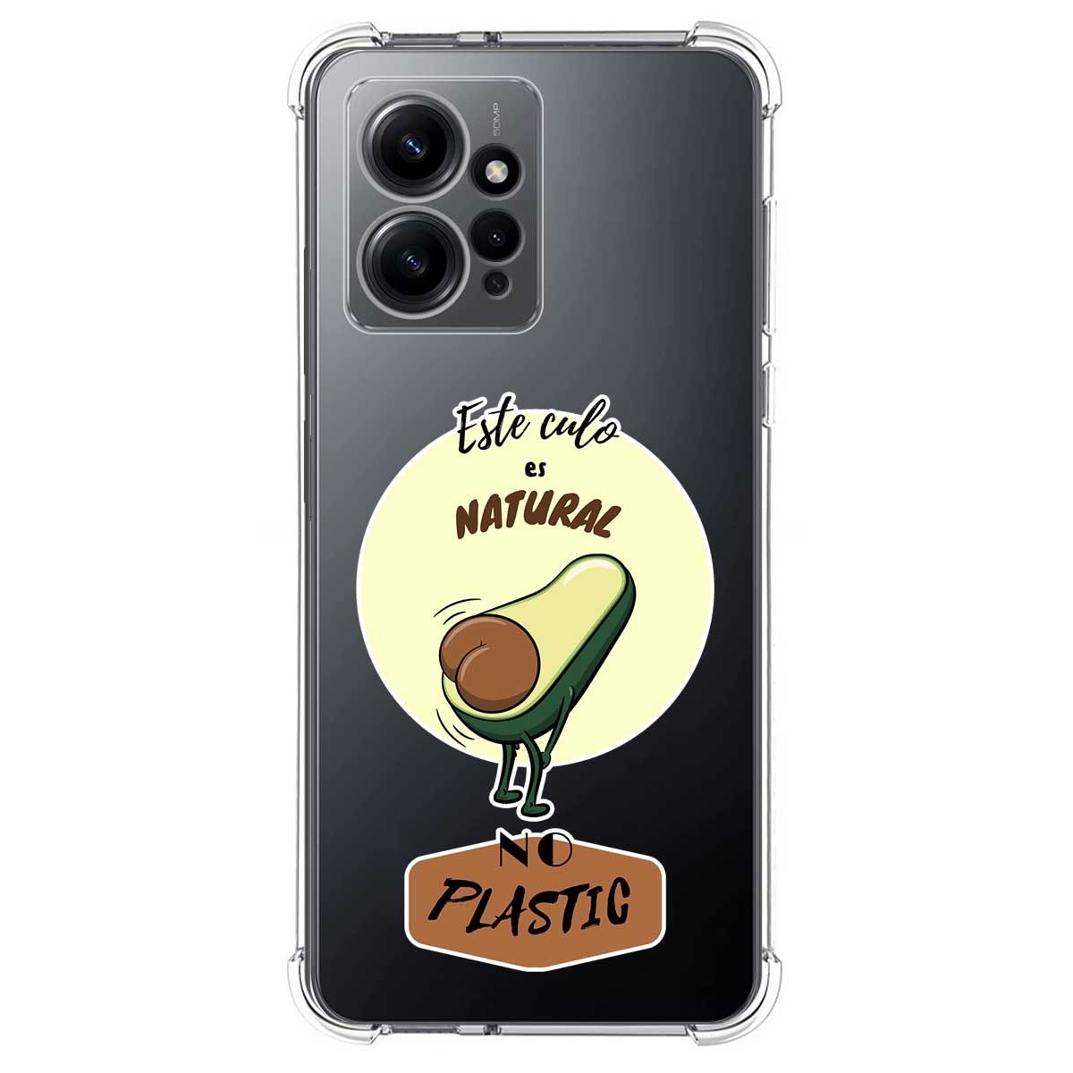 Funda Silicona Antigolpes compatible con Xiaomi Redmi Note 12 4G diseño Culo Natural Dibujos