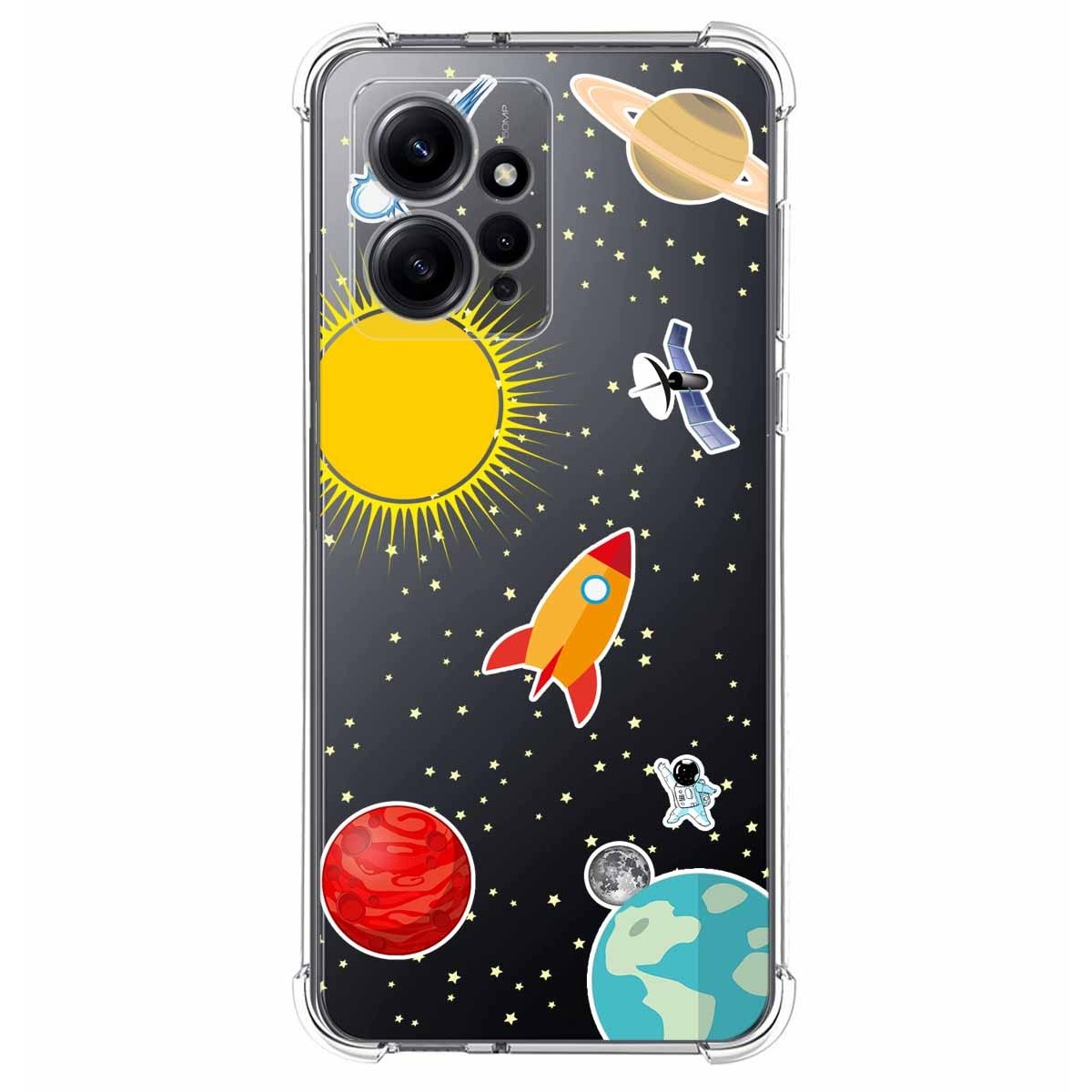 Funda Silicona Antigolpes compatible con Xiaomi Redmi Note 12 4G diseño Espacio Dibujos
