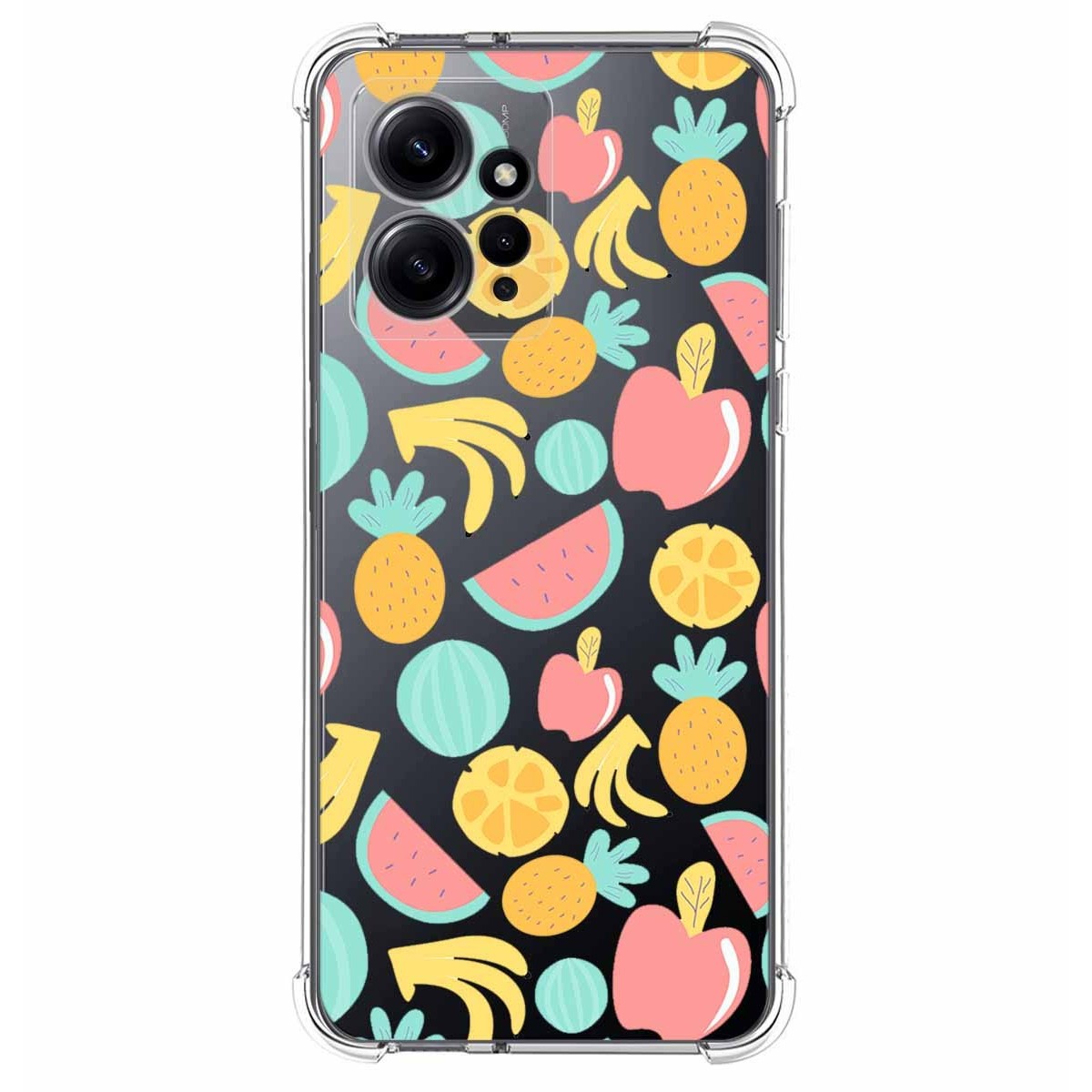 Funda Silicona Antigolpes compatible con Xiaomi Redmi Note 12 4G diseño Frutas 02 Dibujos