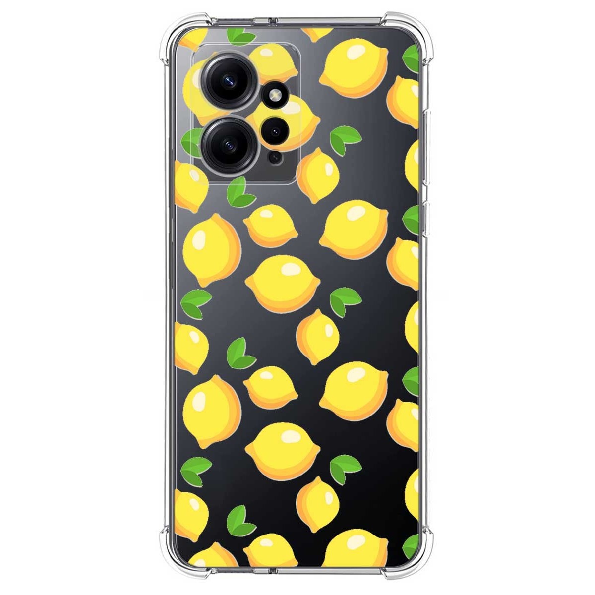 Funda Silicona Antigolpes compatible con Xiaomi Redmi Note 12 4G diseño Limones Dibujos