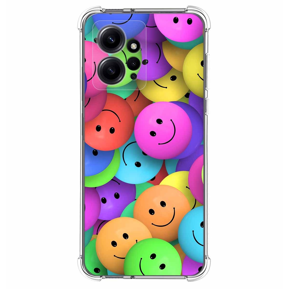 Funda Silicona Antigolpes compatible con Xiaomi Redmi Note 12 4G diseño Smile Dibujos