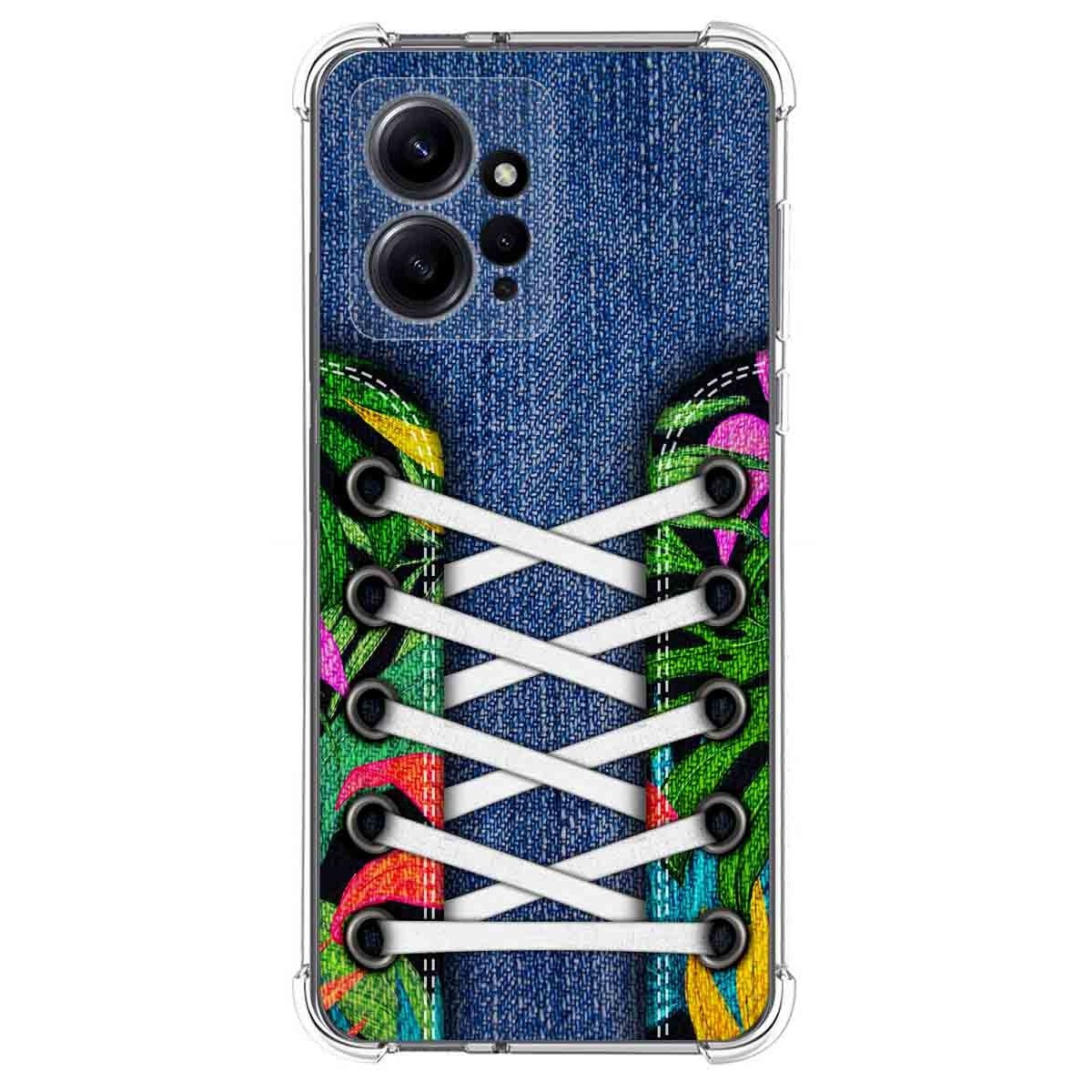 Funda Silicona Antigolpes compatible con Xiaomi Redmi Note 12 4G diseño Zapatillas 13 Dibujos