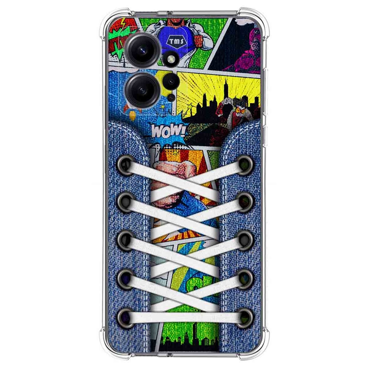 Funda Silicona Antigolpes compatible con Xiaomi Redmi Note 12 4G diseño Zapatillas 14 Dibujos