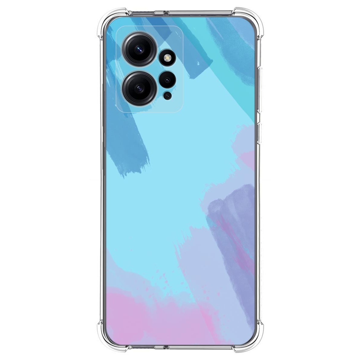 Funda Silicona Antigolpes compatible con Xiaomi Redmi Note 12 4G diseño Acuarela 10 Dibujos