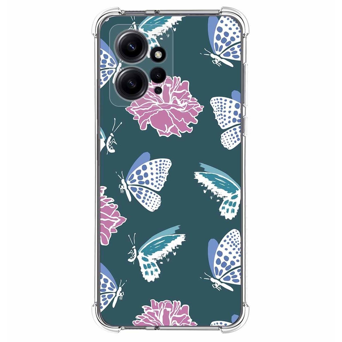 Funda Silicona Antigolpes compatible con Xiaomi Redmi Note 12 4G diseño Flores 10 Dibujos