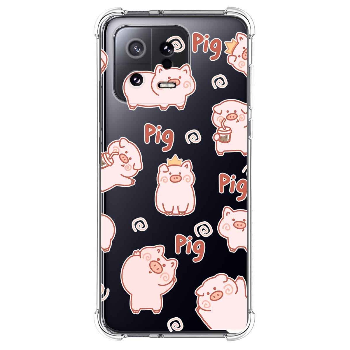 Funda Silicona Antigolpes compatible con Xiaomi 13 5G diseño Cerdos Dibujos