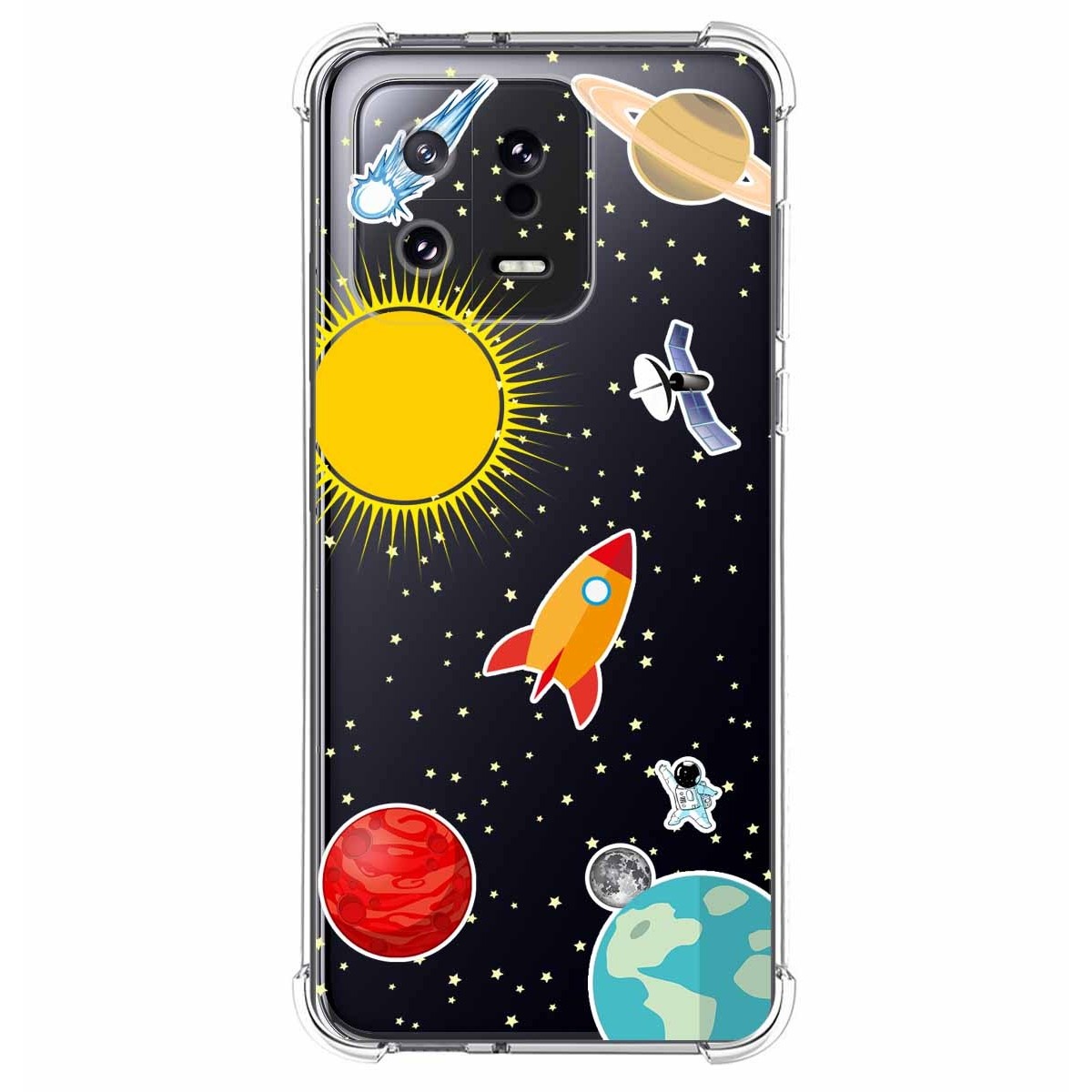 Funda Silicona Antigolpes compatible con Xiaomi 13 5G diseño Espacio Dibujos